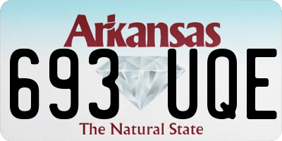 AR license plate 693UQE