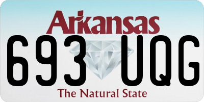 AR license plate 693UQG