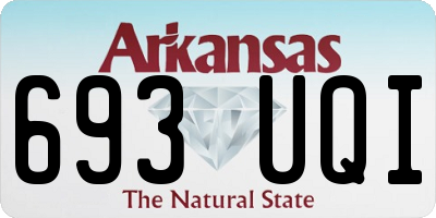 AR license plate 693UQI