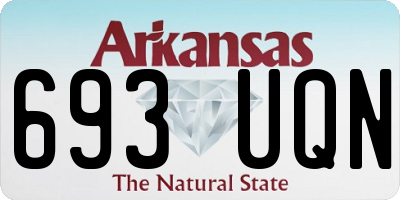 AR license plate 693UQN