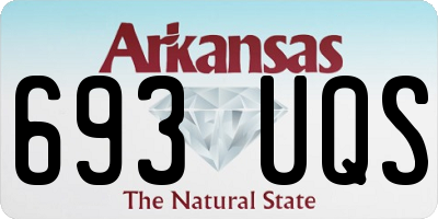 AR license plate 693UQS