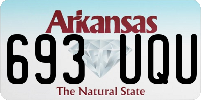 AR license plate 693UQU