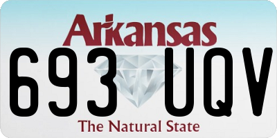 AR license plate 693UQV