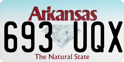 AR license plate 693UQX