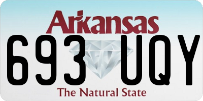 AR license plate 693UQY