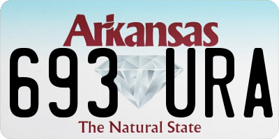 AR license plate 693URA
