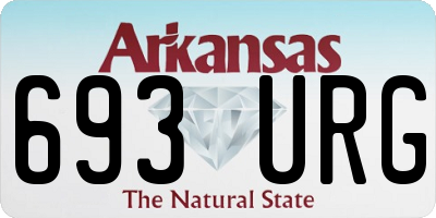 AR license plate 693URG