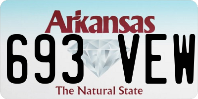 AR license plate 693VEW
