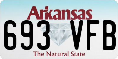 AR license plate 693VFB