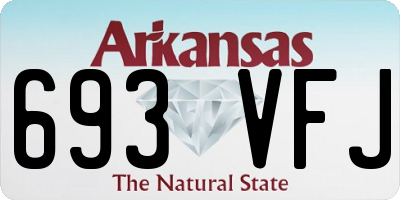 AR license plate 693VFJ