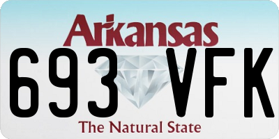 AR license plate 693VFK