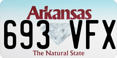 AR license plate 693VFX