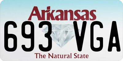 AR license plate 693VGA