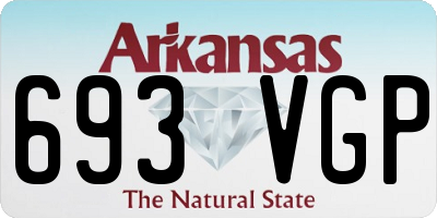 AR license plate 693VGP