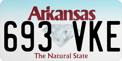 AR license plate 693VKE