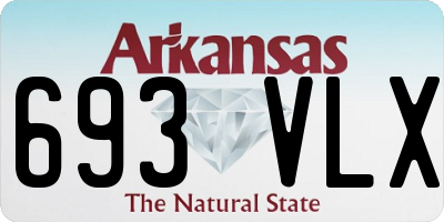 AR license plate 693VLX