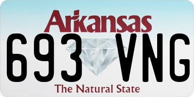 AR license plate 693VNG