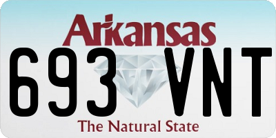 AR license plate 693VNT