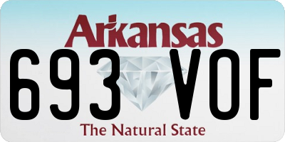 AR license plate 693VOF