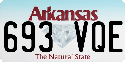 AR license plate 693VQE