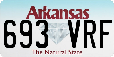 AR license plate 693VRF