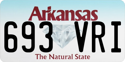 AR license plate 693VRI