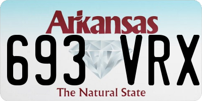 AR license plate 693VRX