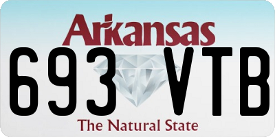 AR license plate 693VTB