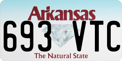 AR license plate 693VTC