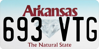 AR license plate 693VTG