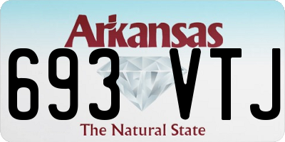 AR license plate 693VTJ