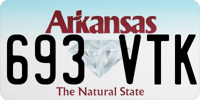 AR license plate 693VTK