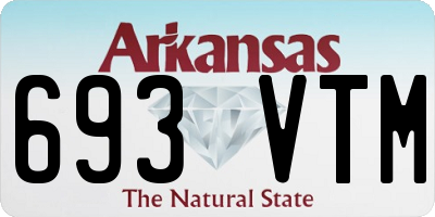 AR license plate 693VTM