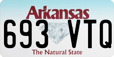 AR license plate 693VTQ