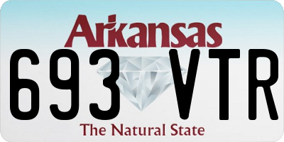 AR license plate 693VTR
