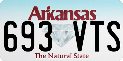 AR license plate 693VTS