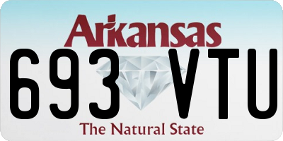 AR license plate 693VTU