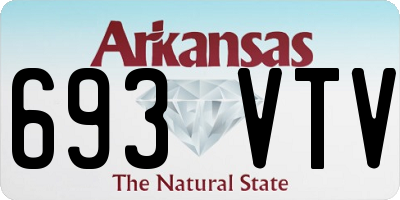 AR license plate 693VTV