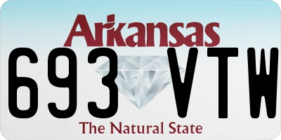 AR license plate 693VTW
