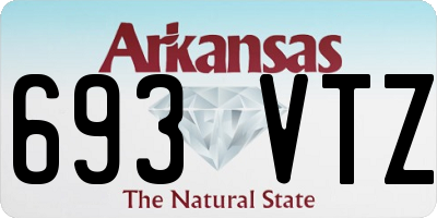 AR license plate 693VTZ