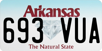 AR license plate 693VUA