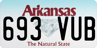 AR license plate 693VUB