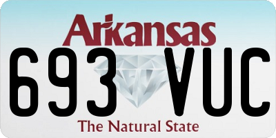 AR license plate 693VUC
