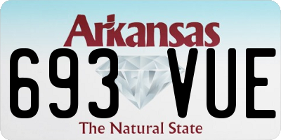 AR license plate 693VUE