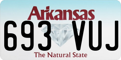 AR license plate 693VUJ