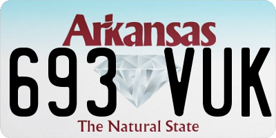 AR license plate 693VUK