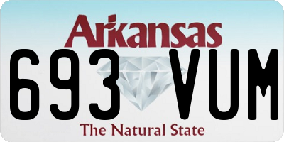AR license plate 693VUM