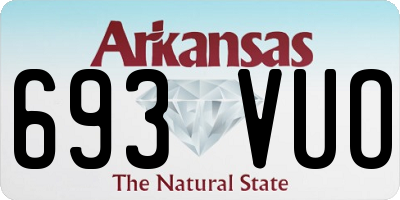 AR license plate 693VUO