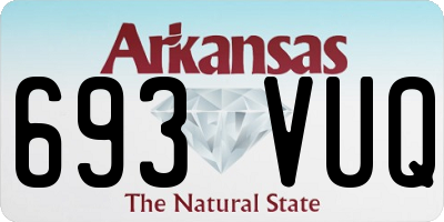 AR license plate 693VUQ