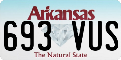 AR license plate 693VUS